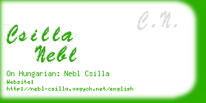 csilla nebl business card